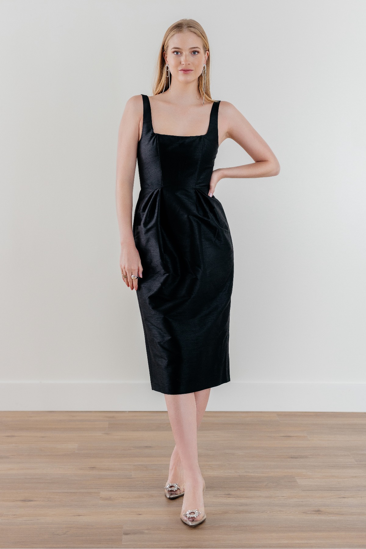 Classic black evening dress best sale